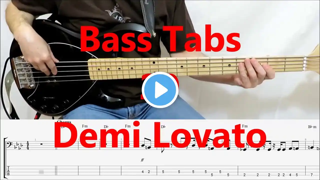 Demi Lovato - 29 (BASS COVER TABS)