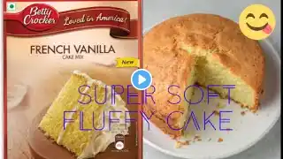 Betty crocker french vanilla cake 🍰😋😋#cooking #trending #viral #chef