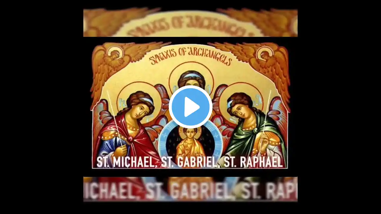 Saint of the Day for September 29. Saints Michael, Gabriel, and Raphael.