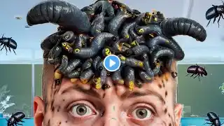 Asmr Animation Removal of Lice and Dog Ticks from Head