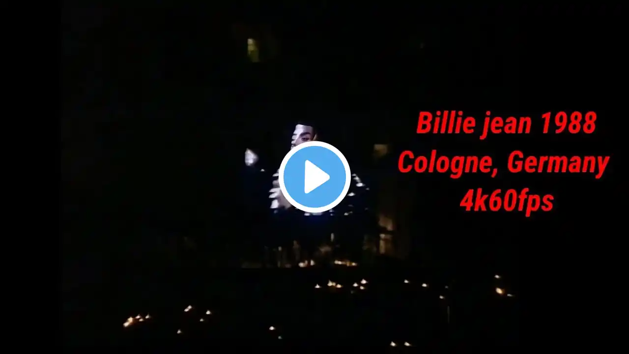 Michael Jackson billie jean live in Cologne 1988 4k60fps remastered (preview) by HappyLee