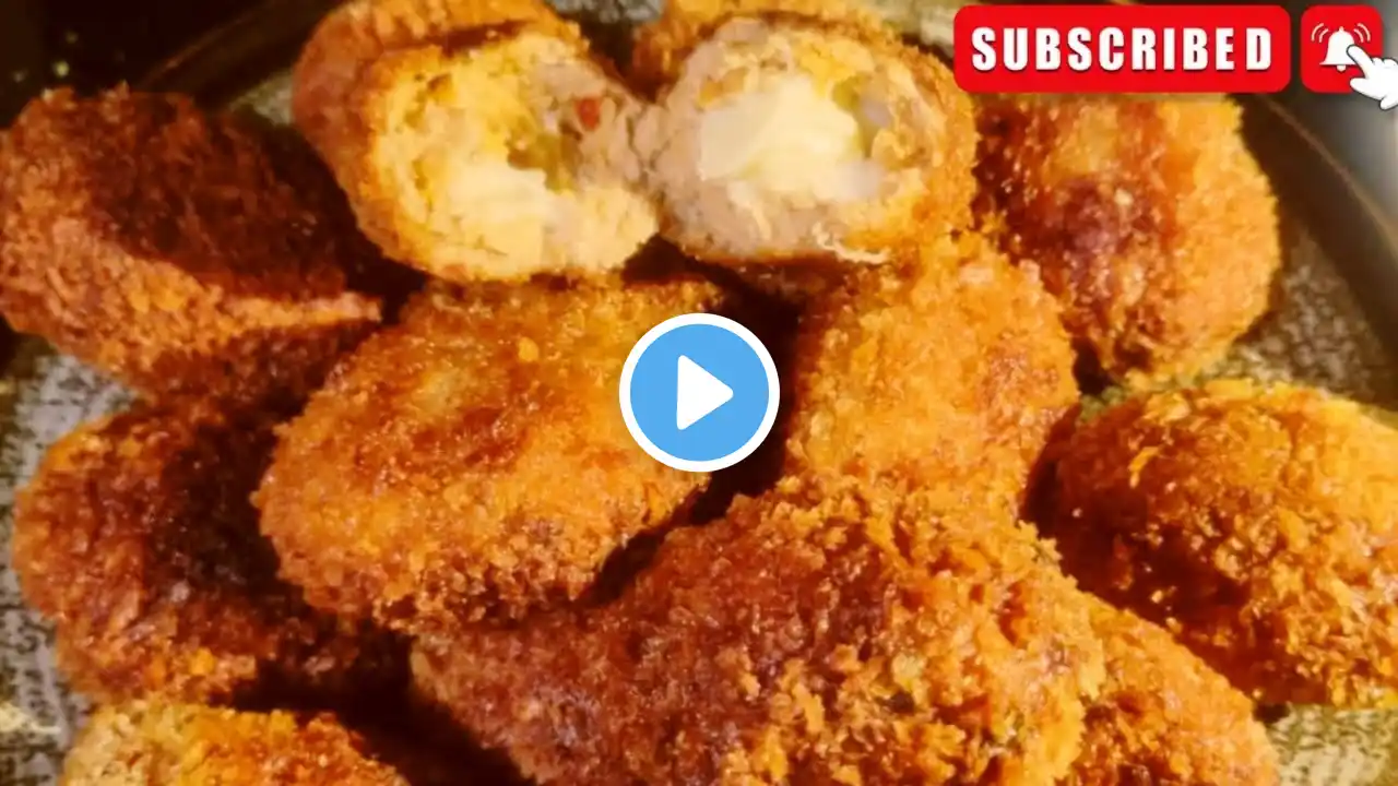 Crispy Chicken Cheese Nuggets For Iftar | Make And Freeze Iftar Recipes | Chicken Snacks For Ramadan