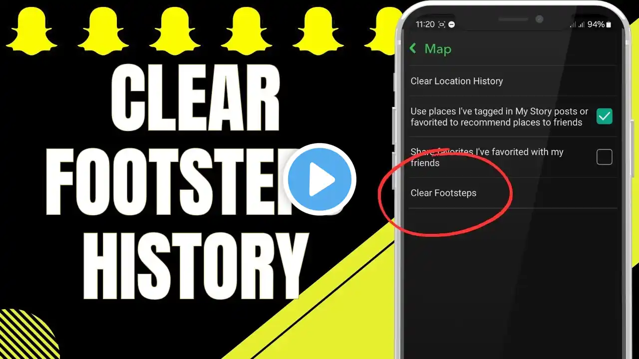 How to Clear Footsteps History on Snapchat | Privacy Cleanup 2025