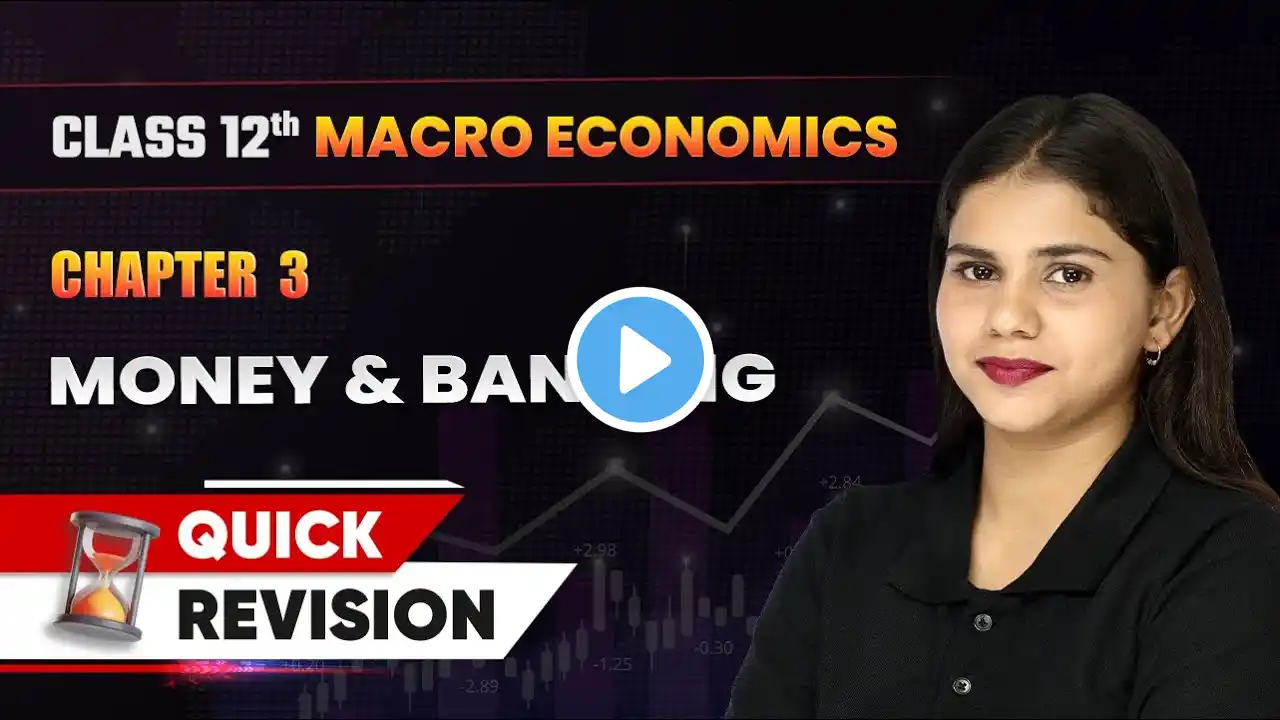 Money & Banking - Quick Revision | Class 12 Macro Economics Chapter 3 | CBSE 2024-25