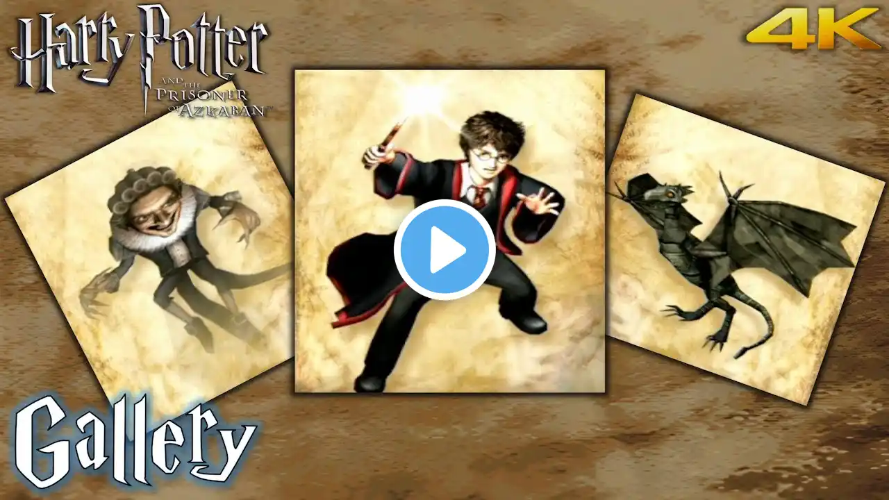 Harry Potter and the Prisoner of Azkaban PS2 'Gallery' Walkthrough (4K)