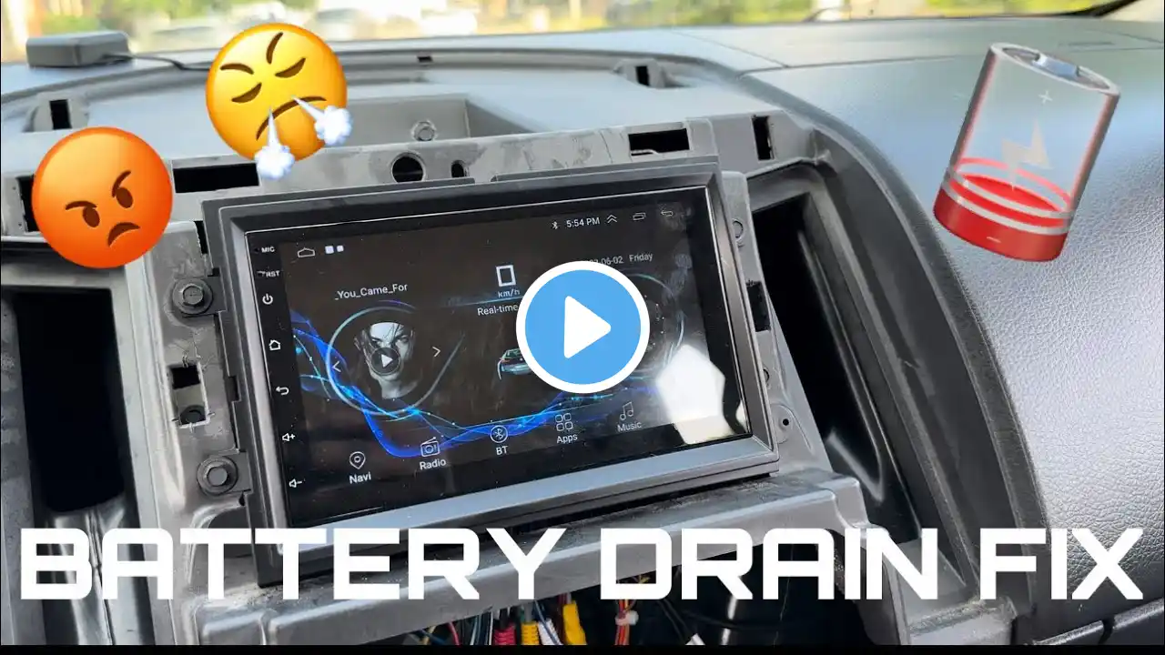 Android Radio Battery Drain Fix - ITS THE CANBUS 🤯