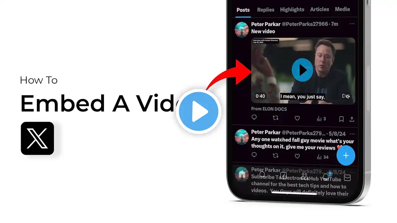 How To Embed A Video On Twitter  X?