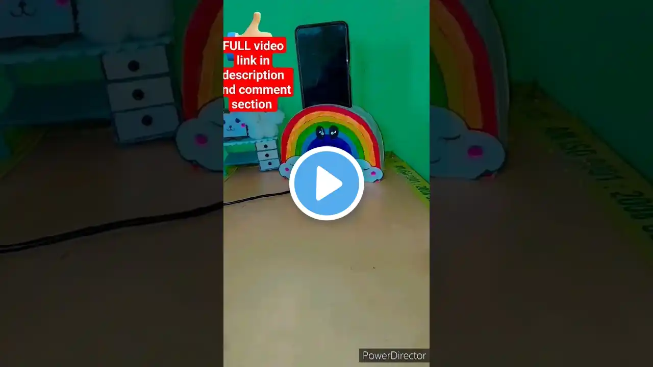 Rainbow 🌈 Phone Holder Idea's#shorts#youtubeshorts#viral#craft#tiktok#reels#diy#video#papercraft