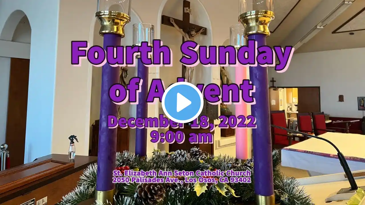 12-18-22 Sunday English Mass 9:00 am live stream