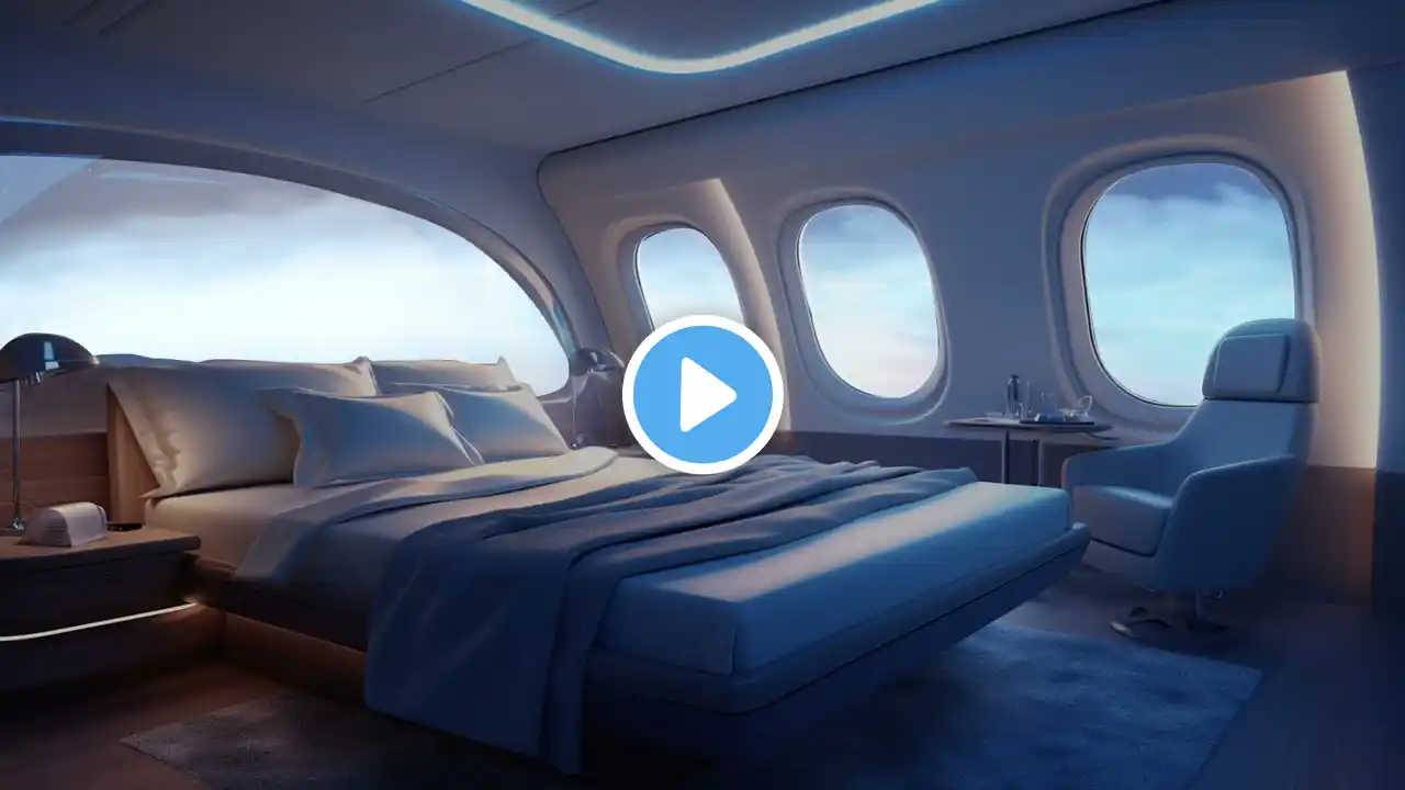 Dreamlike First-Class Ambience | Experience the Calm of Ultimate Luxury Flight Sounds