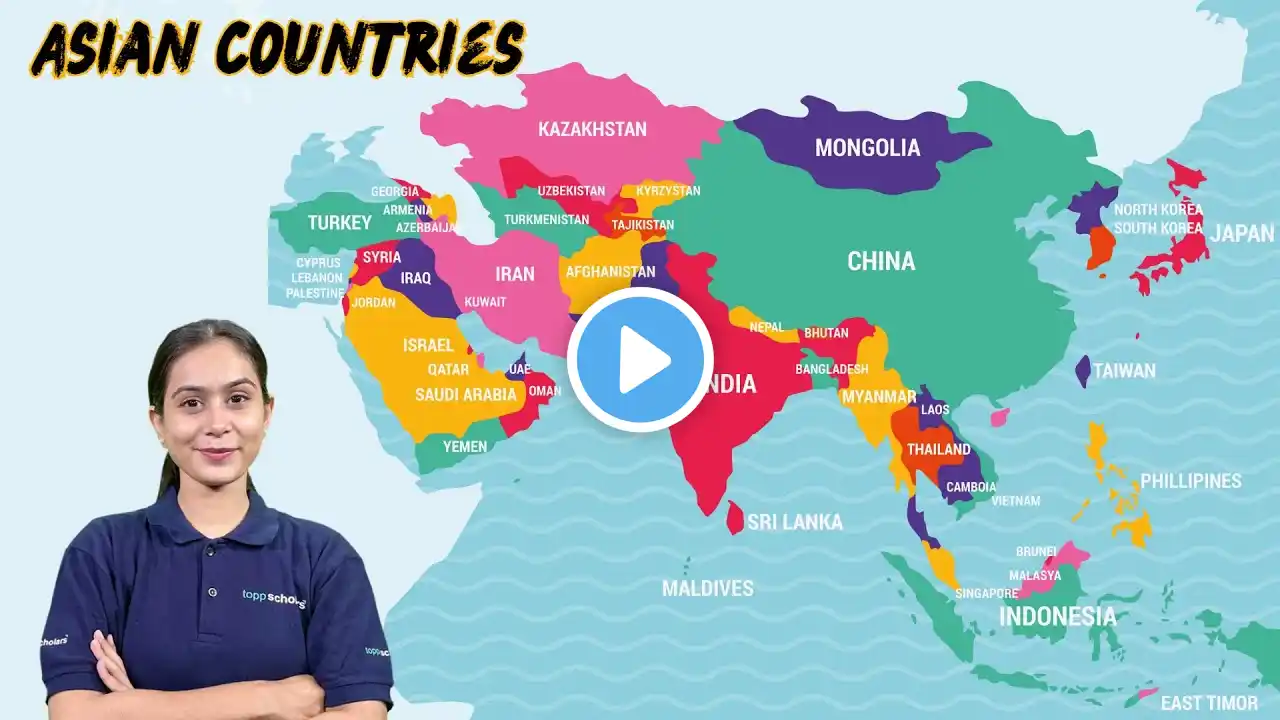 Discover the Geography of Asia: Exploring Asian Countries and Their Map #geography #asiancountries