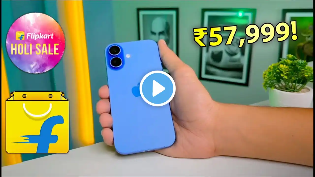 iPhone 16 Crazy Price Drop! Flipkart Holi Sale | iPhones Price Drop in Big Saving Days Sale