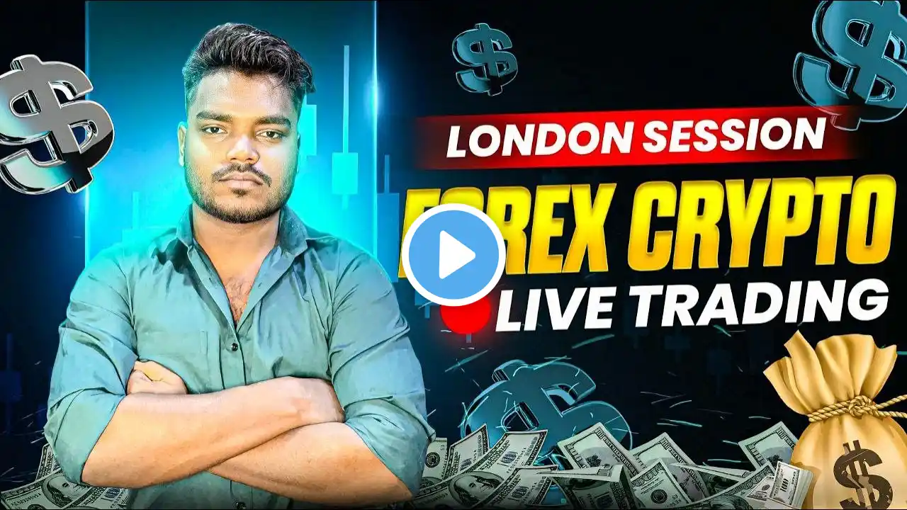 LIVE FOREX & CRYPTO TRADING |LONDON SESSION |HINDI| DAY 50| MAR 20|TRADINGBROSSS