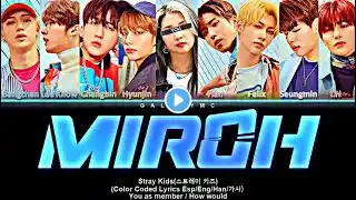 Stray Kids(스트레이 키즈) 'Miroh' (Color Coded Lyrics Esp/Eng/Rom/Han/가사) (9 Members ver.)【Galaxy Mc】