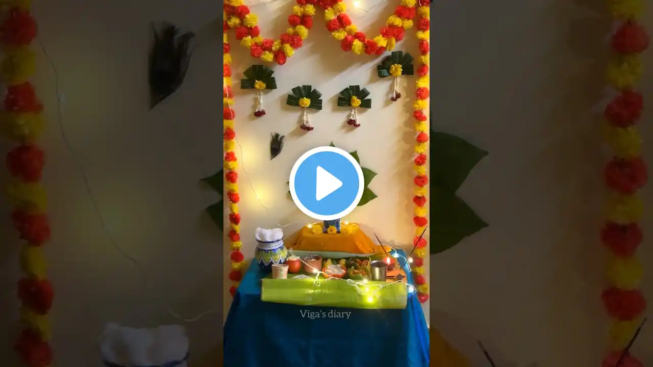 Krishna Janmashtami pooja #vigasdiary #krishnajanmashtami #shorts #trendingshorts #viral