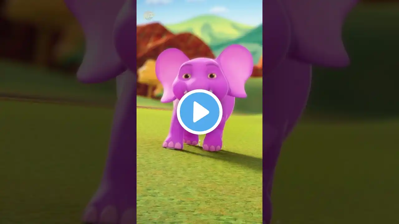 Ek Mota Hathi Ghumne Chala Kids Poem, एक मोटा हाथी #elephantssong #preschool #trending #viral #fun