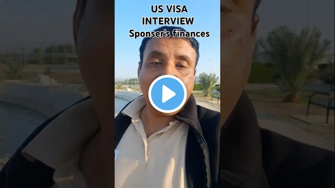 How to Answer sponsor's question at your US Visa Interview l #usvisainterview #shortsvideo #usa