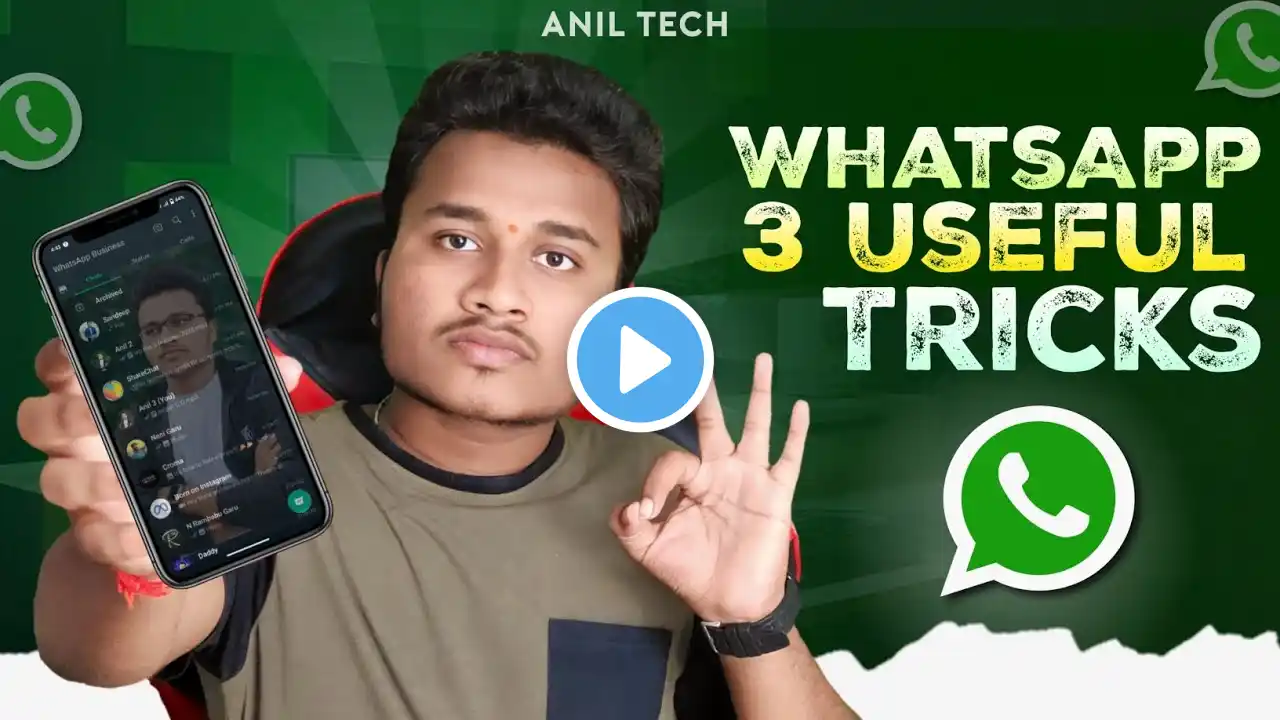 Whatsapp *3 New Features* 2023 | Latest Whatsapp Tricks 2023 | In Telugu | Anil Tech