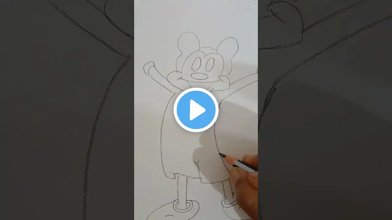 Mickey Mouse drawing#shorts #trending #mickeymouse #shorts #art #drawing #cartoon #mickey #tutorial