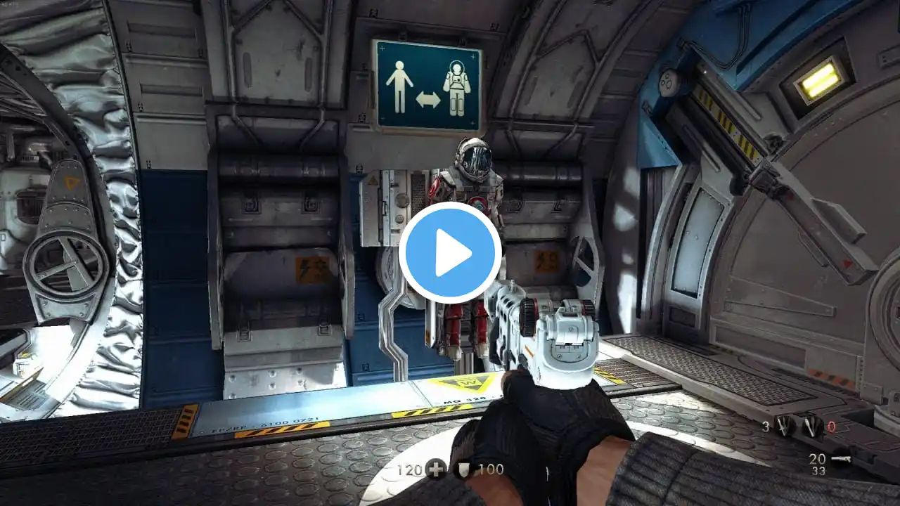 Wolfenstein The New Order Gameplay Walkthrough No Commentary part 13 Lunar Base Space mission