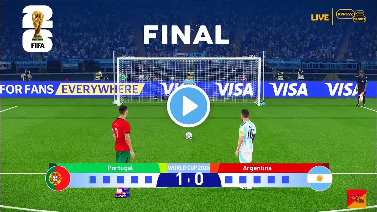 Portugal vs Argentina - FINAL FIFA World CUP 2026 | Penalty Shootout | Ronaldo vs Messi | PES 21