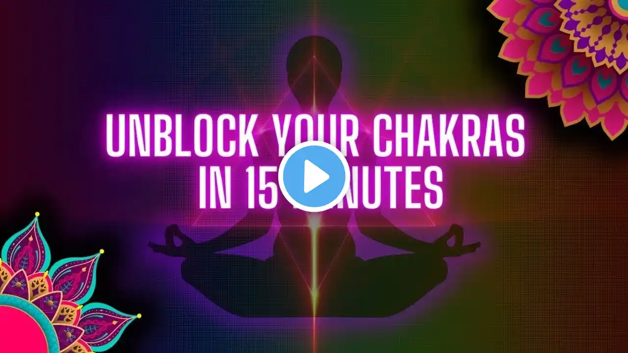 UNBLOCK ALL 7 CHAKRAS in 15 Minutes| Merkabah | Metatron Cube | Solfeggio 471, 714, 147 Hz