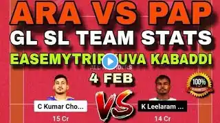 ARA VS PAP | ARA VS PAP DREAM11 TEAM | EASEMYTRIP YUVA KABADDI KABADDI MATCH DREAM11 TEAM PREDICTION