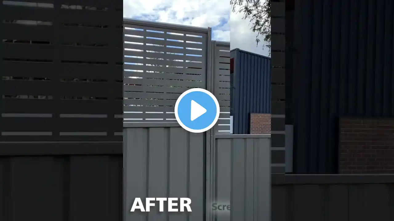 Screenline Style: Exterior Makeovers Before & After #diy #home #backyard #exteriordesign #fence