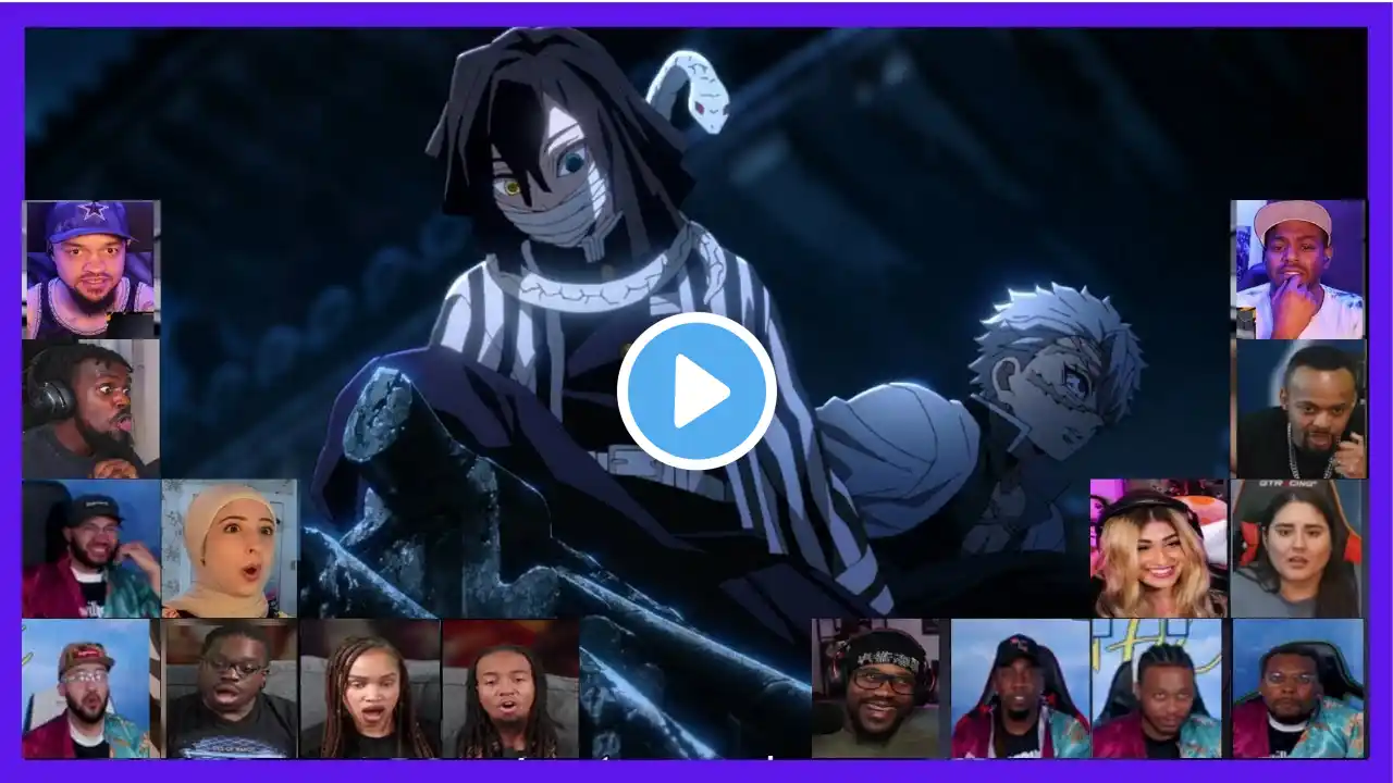 Sanemi And Iguro Are Insane Reaction Mashup | Hashira Training Arc E1 #demonslayer #sanemi #obanai