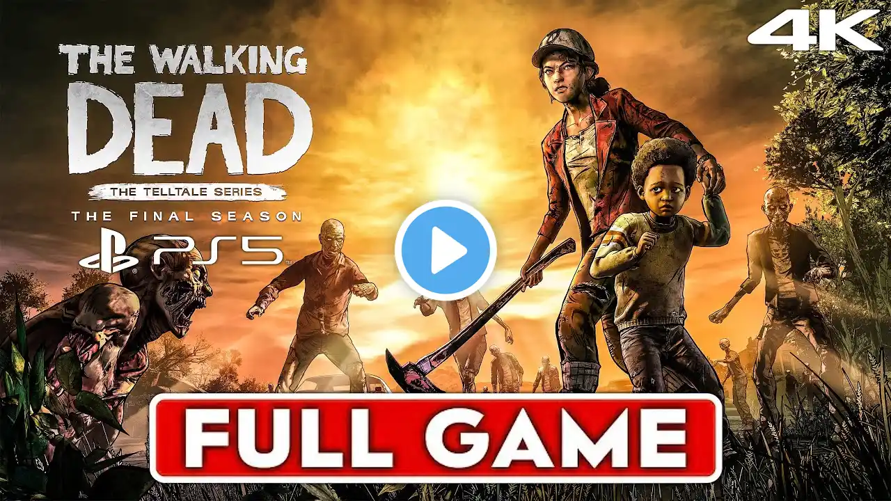 The Walking Dead final Season 4 Full Game Walkthrough - No Commentary (Telltale Games) PS5 4K 60FPS