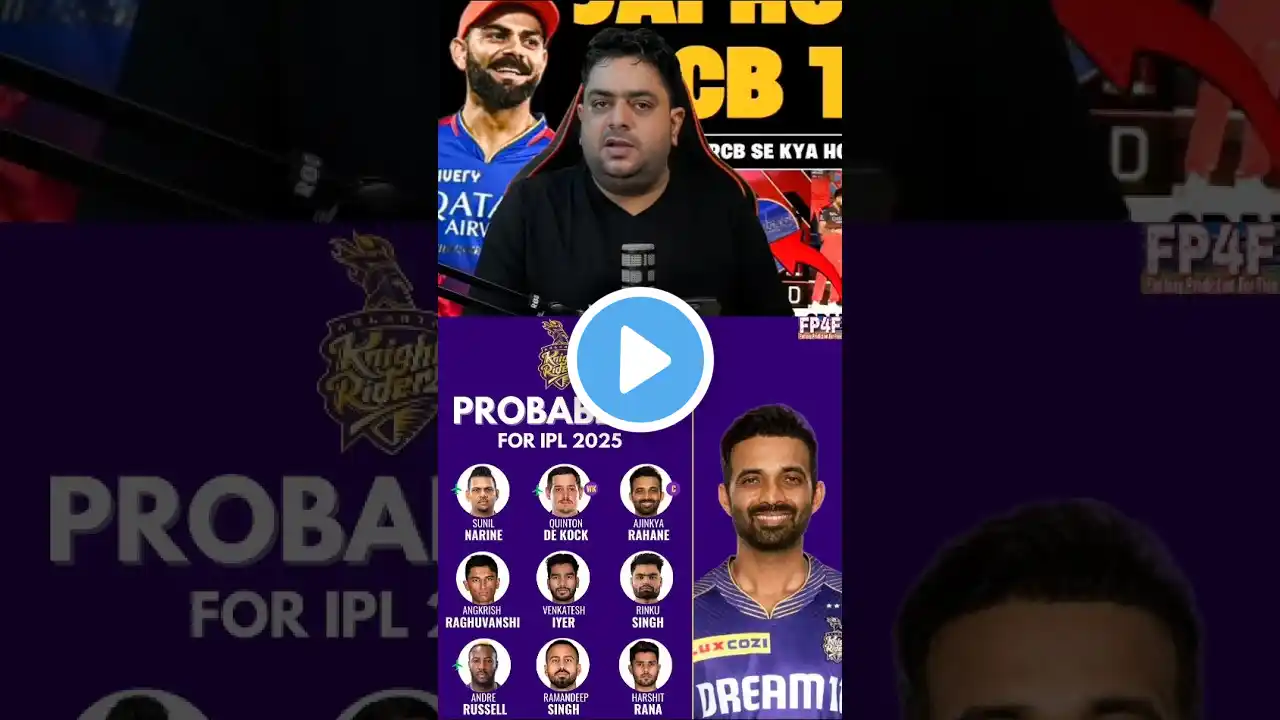 KKR Playing 11 For Ipl 2025 👀🤯 #abcricinfo #cricket #cricketmatch #kkr #kkrvssrh #shortsfeed #ipl
