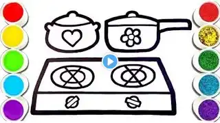 "Sketching Kitchen Essentials: Rice Cooker vs. Gas Stove!"Draw Your Kitchen: Rice Cooker