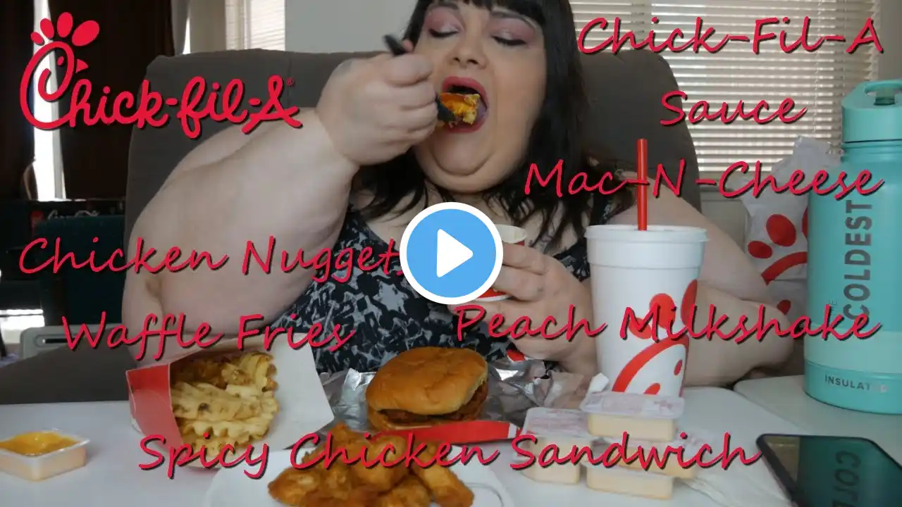 1st Time Trying Chick-Fil-A Spicy Chicken Sandwich Mukbang