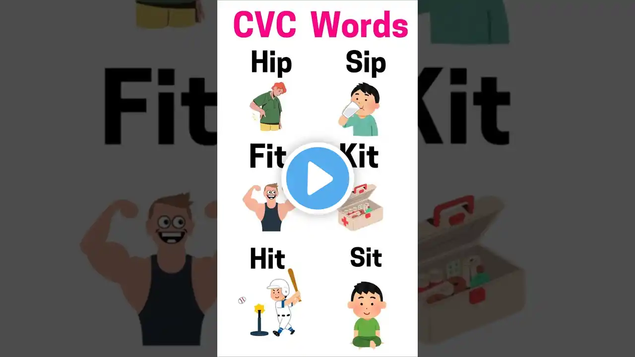 Learn IP,IT Word Families | CVC English words #shortvideo #shortsvideo #shorts #shortsfeed #english