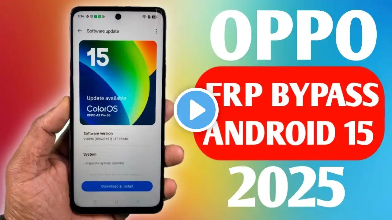 All Oppo FRP BYPASS Android 15 - Share Article Not Working [ 2025 New Security Patch 100% Done ]