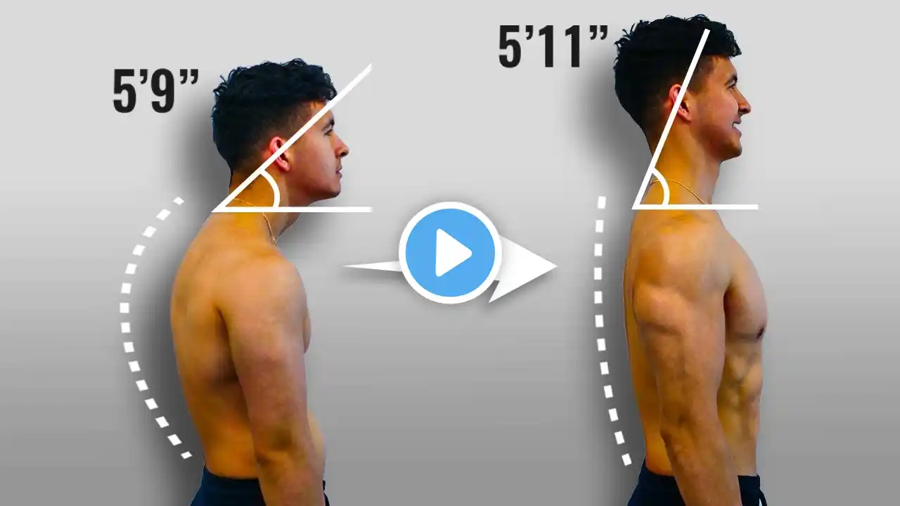 The PERFECT 5 Minute Posture Routine To Increase Your Height