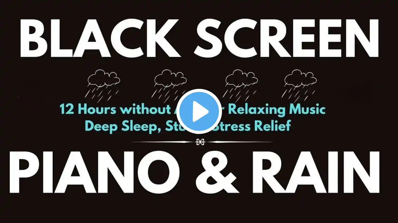 Heavy Rain and PIANO | Try listening for 3 Minutes | Fall Asleep Faster Beat Insomnia#4