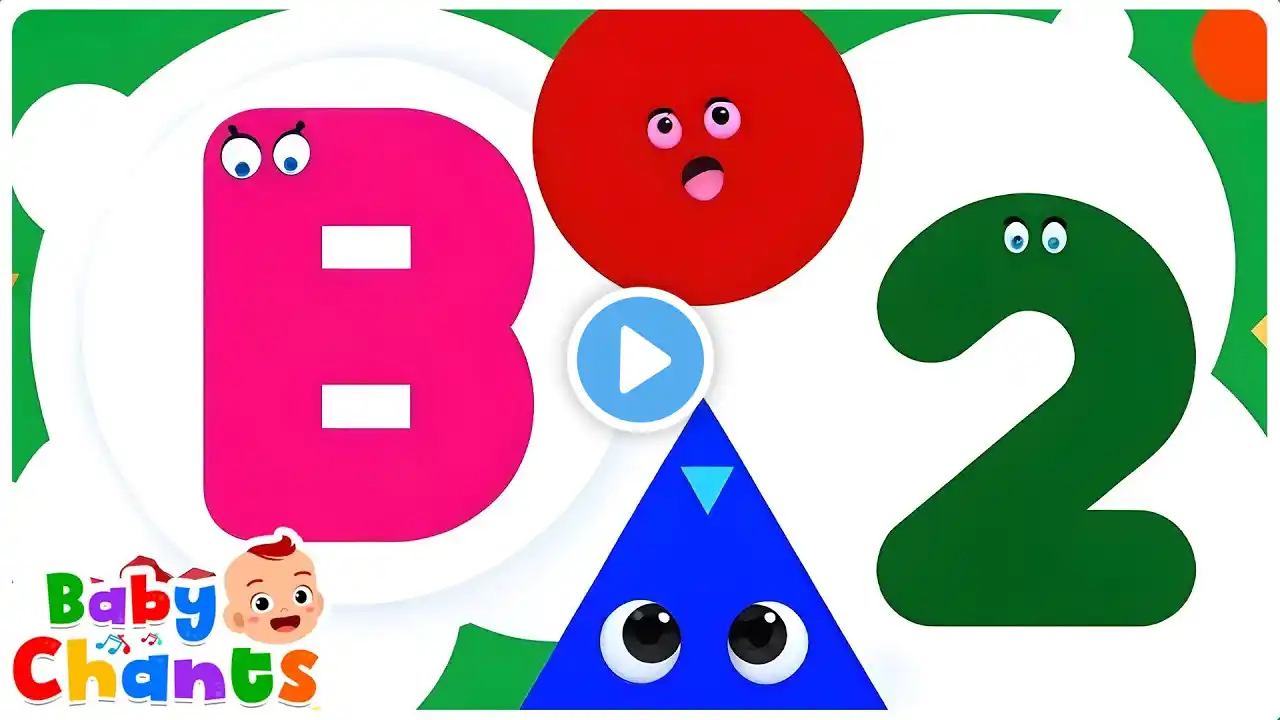 Learn ABC Phonics Shapes Numbers Colors | Toddler Learning Videos For 3 Year Olds | #kidsvideos