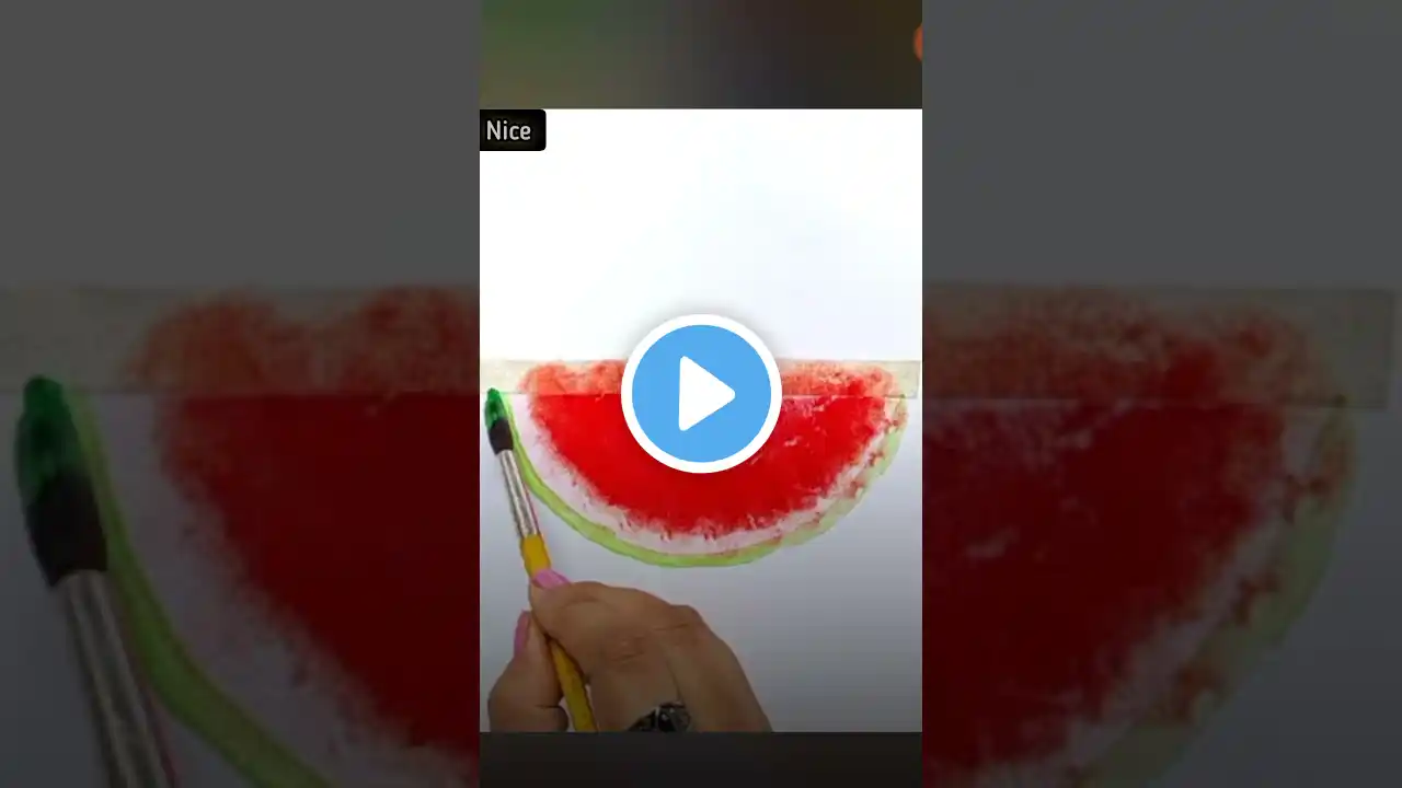 Amazing tricks of realistic watermelon 🍉#satisfying creative art#shorts