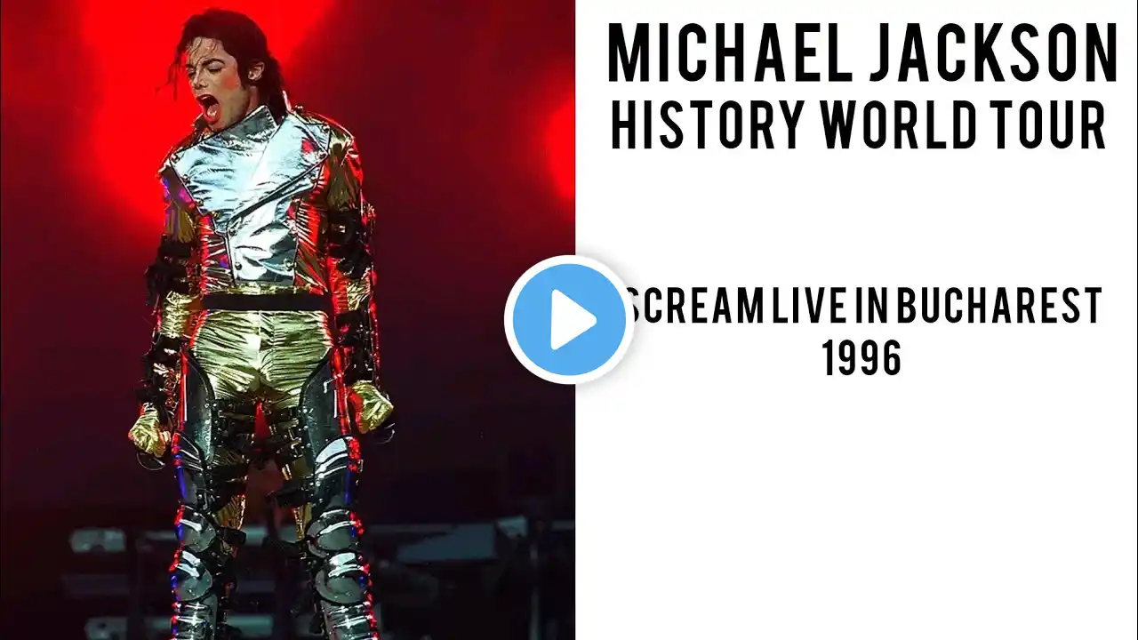 Michael Jackson HIStory World Tour Bucharest 1996 - Scream - Remastered