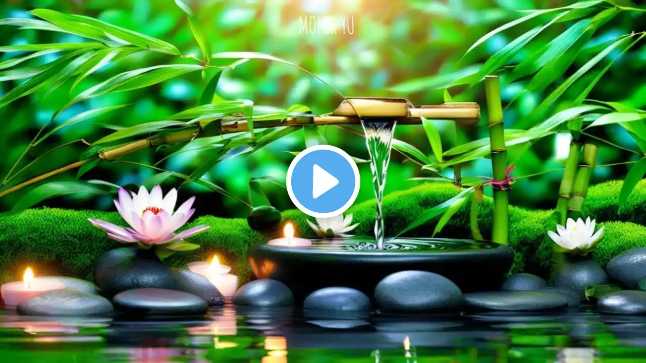 Relaxing Piano Music Bamboo Water Fountain, Sleep Music, Relaxing Music, Meditation Music