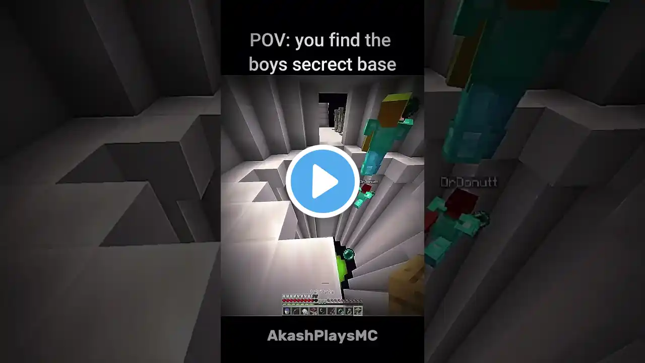 POV: You Find The Boys Secret Base #minecraft #shorts #shortsfeed #shortvideo #trending