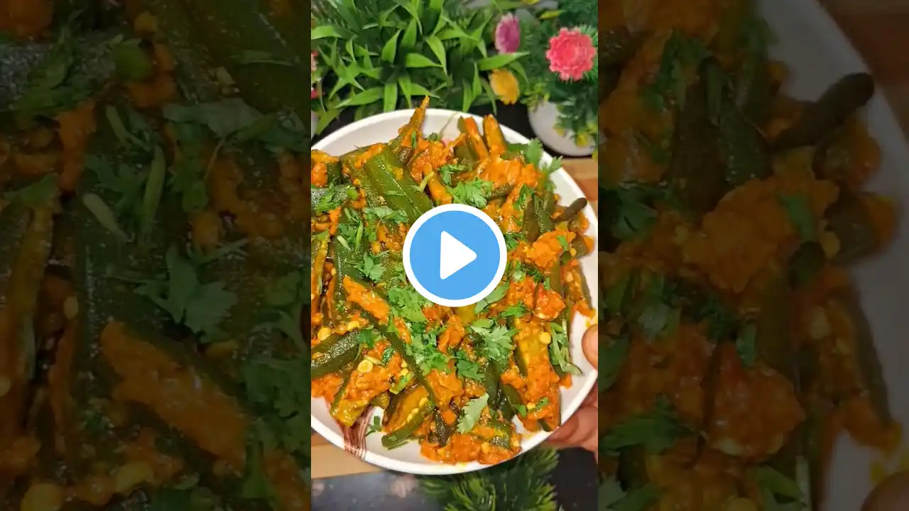 restaurant style masala bhindi 5 mins mai ready #shorts #masalabhindifry #youtubeshorts #food