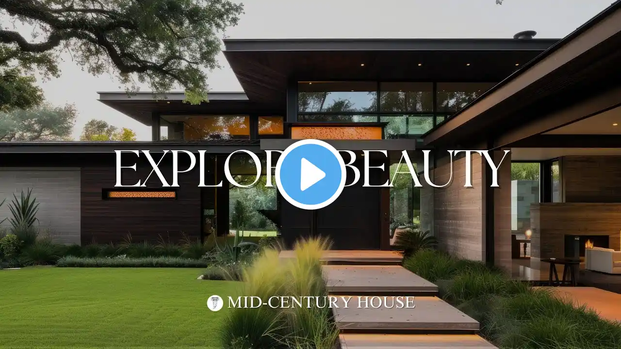 Ultimate Mid Century House Makeover: Modern, Vintage, Rustic Style with Wood and Stone Accents