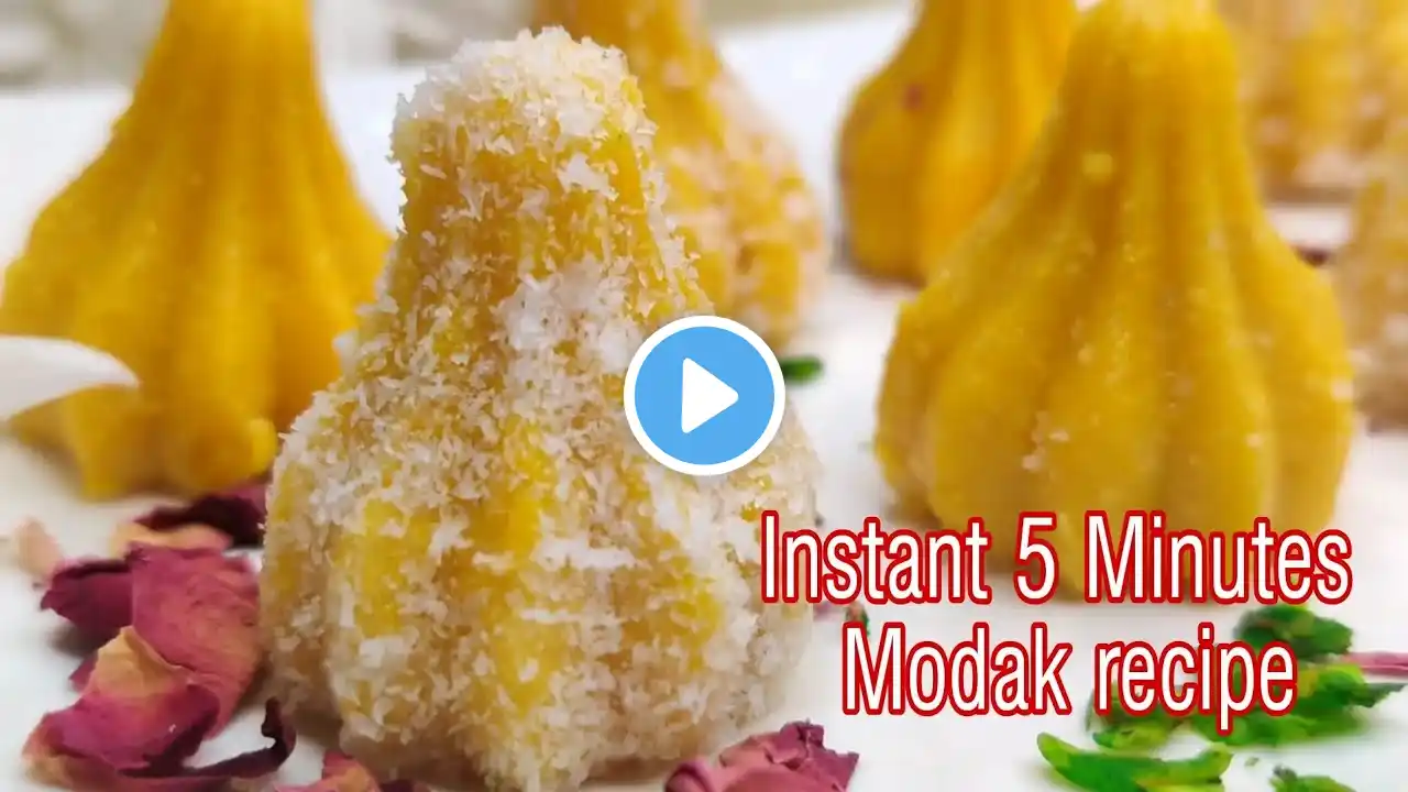 ना मावा, ना घी, ना गॅस सिर्फ 5 मिनिट मे बनाए बाप्पा के लिये स्वादिष्ट मोदक/ Instant Pineapple Modak