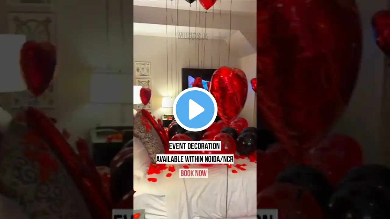 Balloon Decoration Ideas For Your Velentine 馃巿馃挄 | Widgets In | Decoration #shorts #decoration
