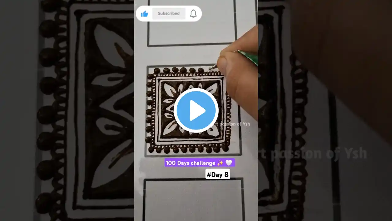 Simple grid mehndi design #shorts #mehndi #henna #youtubeshorts #trending #gridmehndi #viralvideo