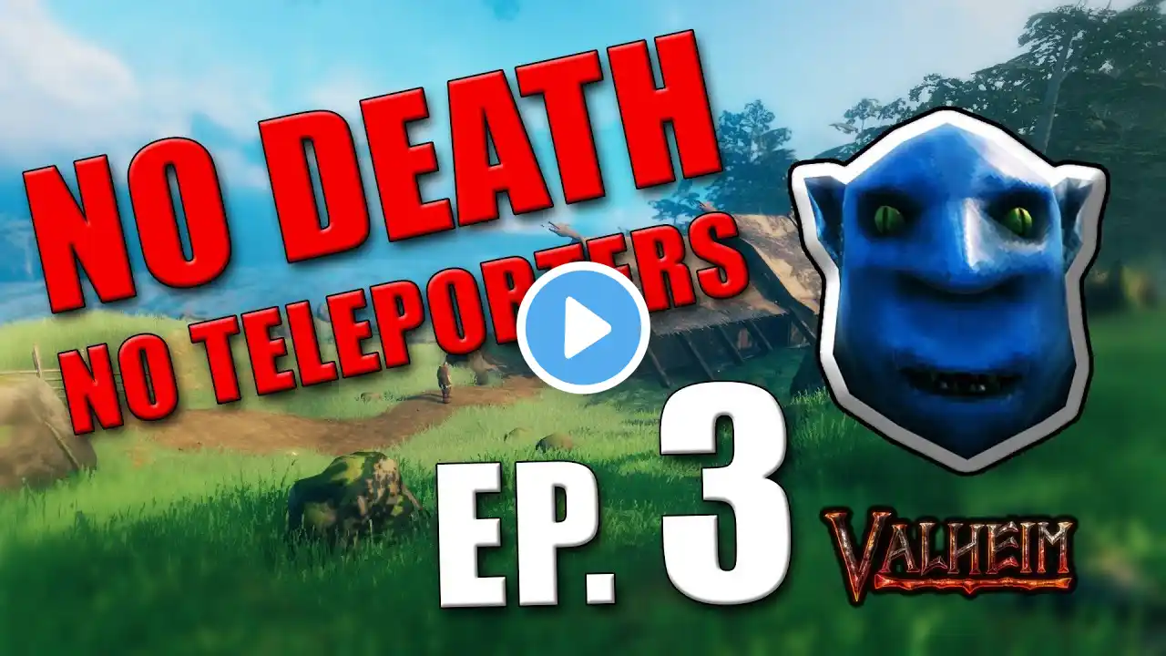 Hardcore Valheim (Episode 3) | No Death Run - No Teleporters | Hardcore Challenge Marathon