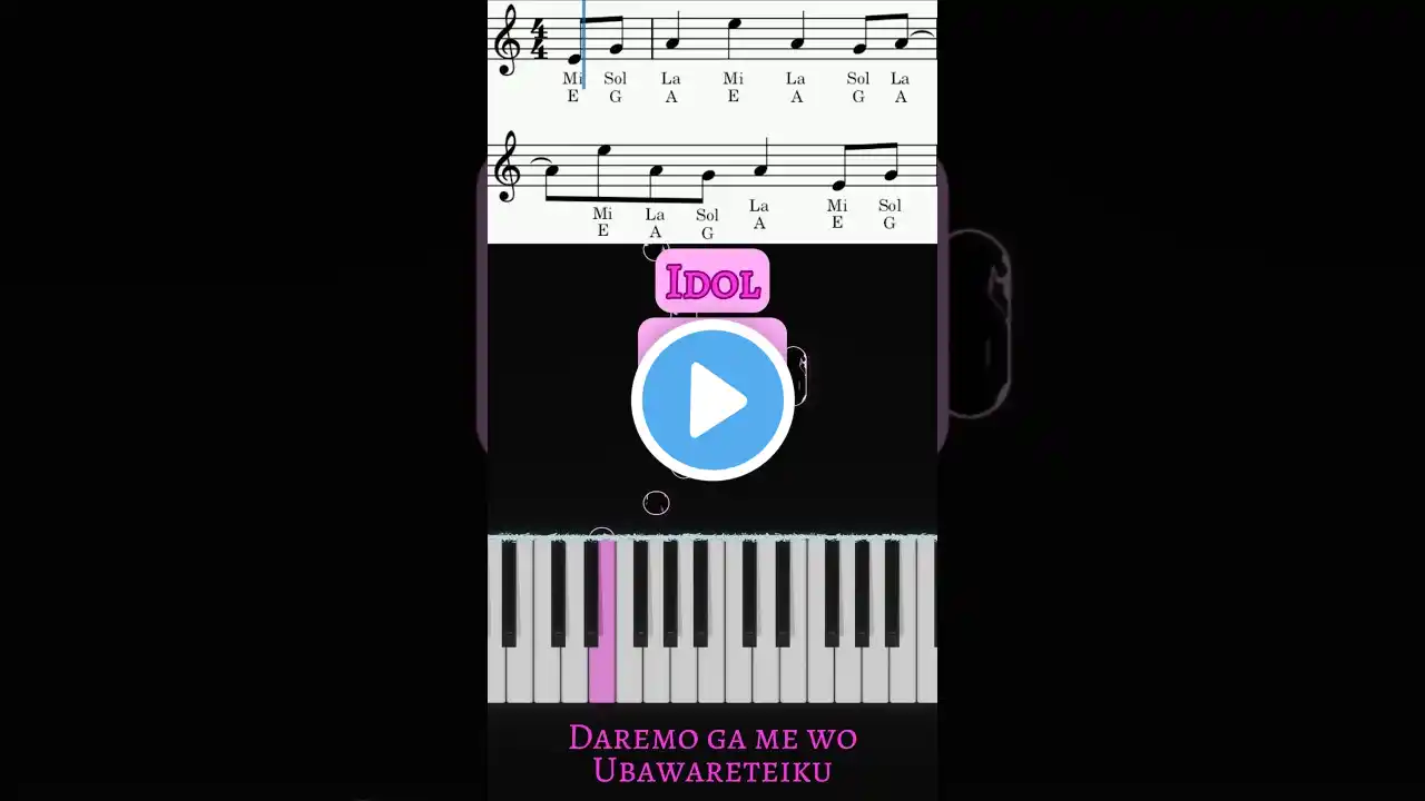 YOASOBI - Idol (From Oshi no Ko) Piano Cover #OshiNoKo #Yoasobi #Idol #PianoShorts #Cover #Tutorial