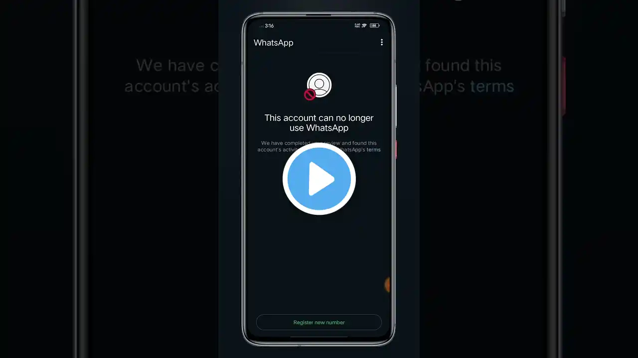This account can no longer use whatsapp due spam | #whatsappbanned​ #whatsapp​ #tending#shortvideo